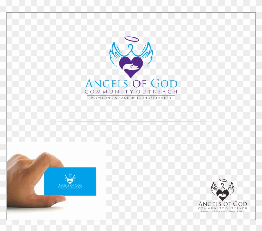 Logo Design By Ardi For Angels Of God Clothing Closet - Business Card Clipart