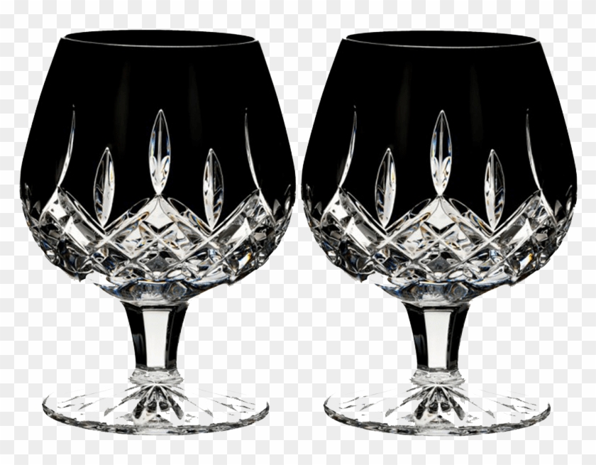 Lismore Black Brandy Glasses - Waterford Crystal Black Clipart #3738593