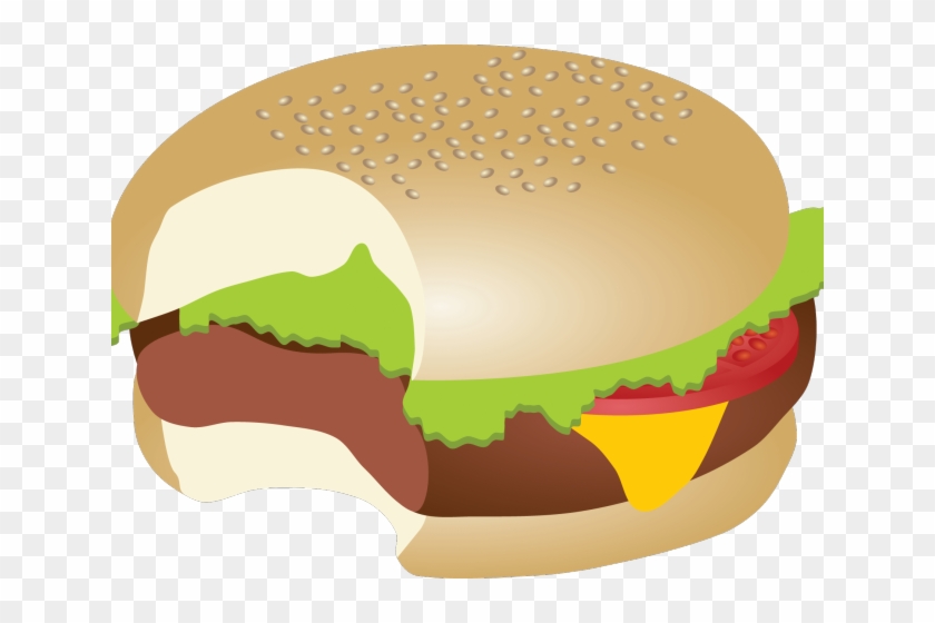 Hamburger Clipart Bite - Burger Bite Clipart - Png Download