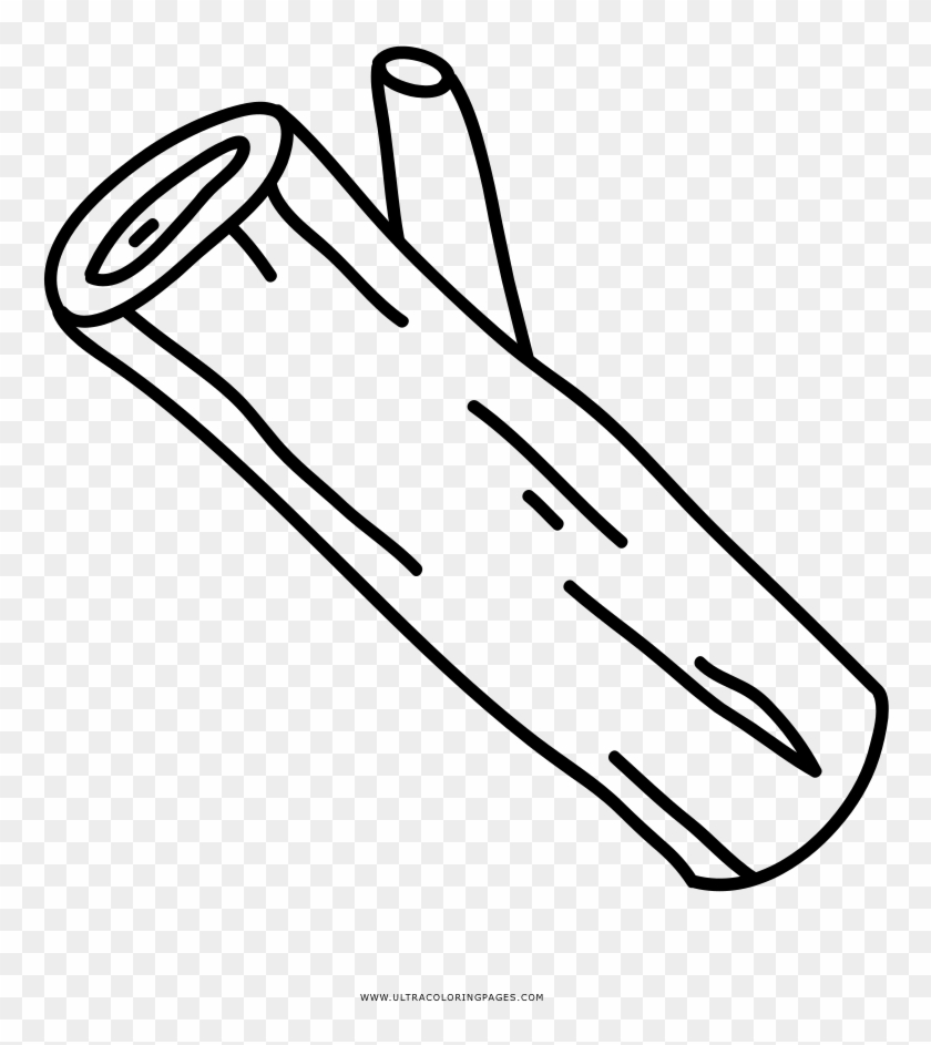 Wood Stick Coloring Page - Desenho Para Colorir Madeira Clipart