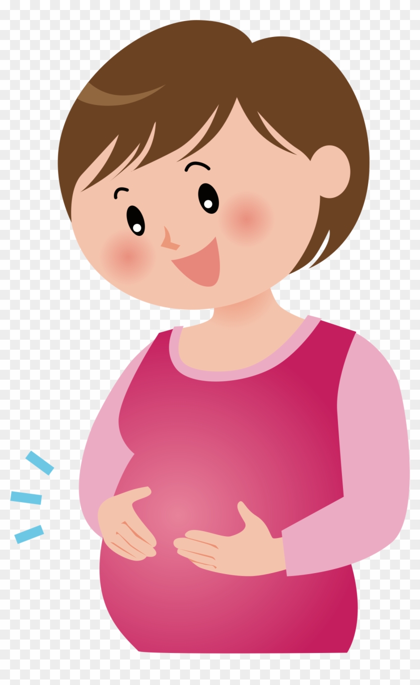 Clip Art Stock Clipart Mother - Pregnant Mom Boy Clip Art - Png Download