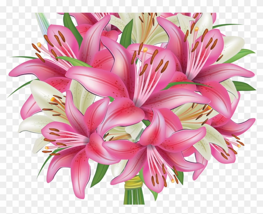 ช่อ ดอกไม้ ลิลลี่ Png Clipart #3739651