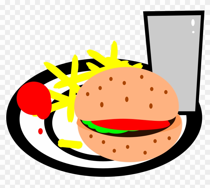 Hamburger Clipart Chip - Burgers And Fries Clipart Png Transparent Png