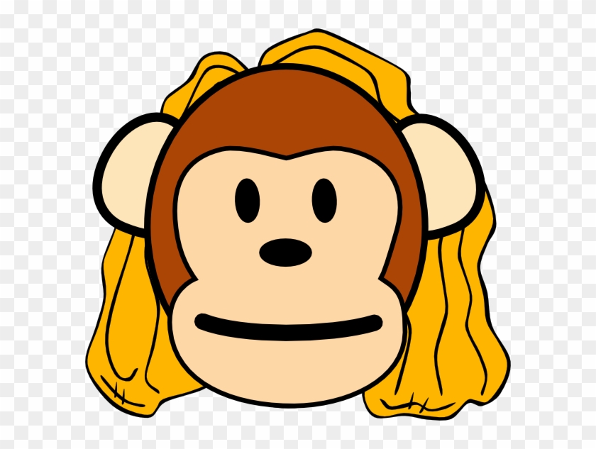Head Clipart Mom - Drawing Of Monkey Face - Png Download