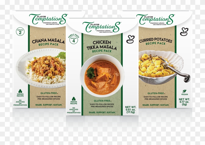 Flavor Temptations Has Three Different Recipes Available - Distributor Food Sell Sheet Clipart