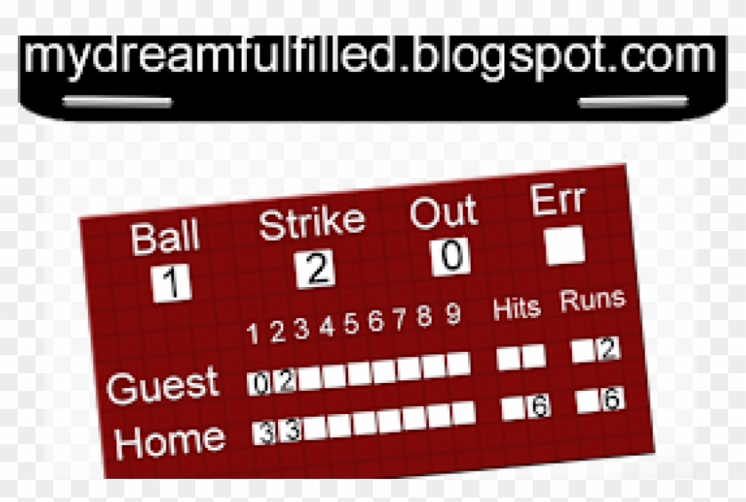 Baseball Scoreboard Template - Iğne Oyası Yazma Modelleri Clipart