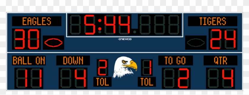 Intelligent Captions Change Automatically Between Football, - Football Scoreboard Clipart #3740386