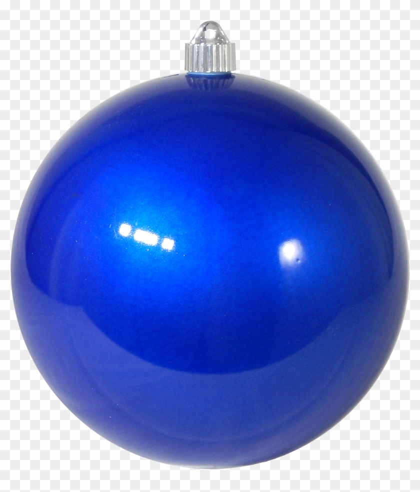 6" Candy Blue Shatterproof Christmas Ball Ornament - Blue Christmas Ornaments Clipart #3740482