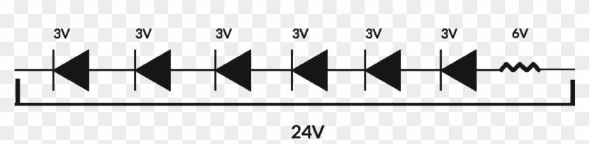 These Are The "building Blocks" For Each Group Of Leds - 24v Led Strip Schematic Clipart #3741057