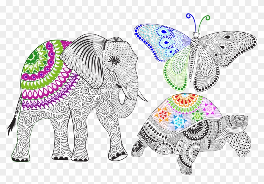 You Https - Mandalas Animales Color Png Clipart