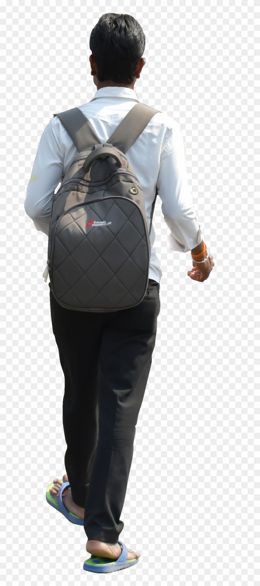 After Work Ontheway Home Man Boy Indian Jugaadrender - Backpack Clipart
