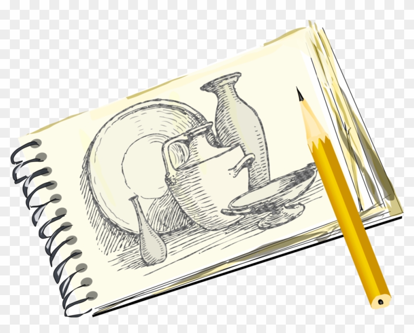 Sketchbook Pencil Line Art - Sketch Clipart - Png Download