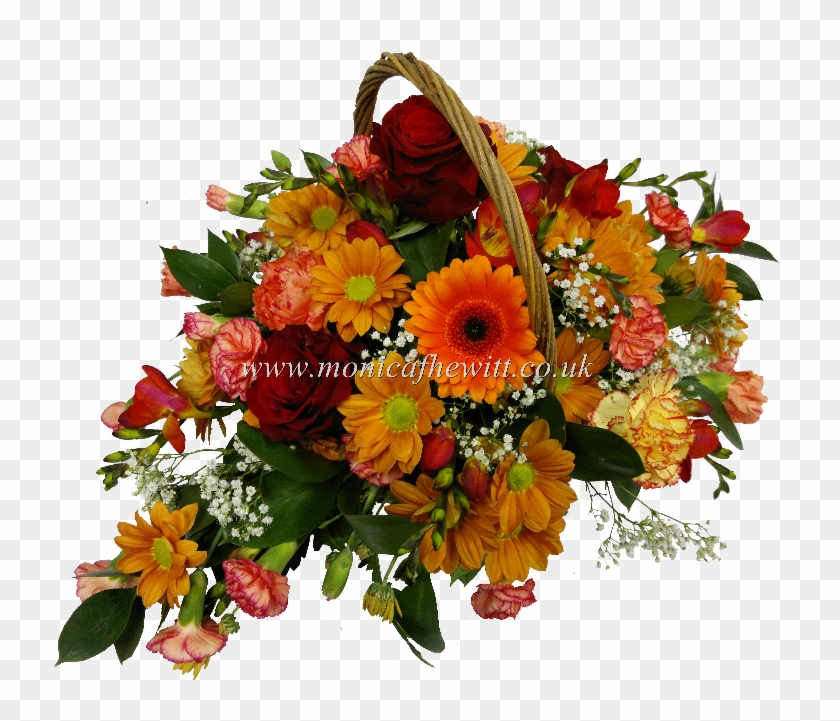 Autumn Beloved Basket - Transparent Rose Flower Basket Clipart #3741781
