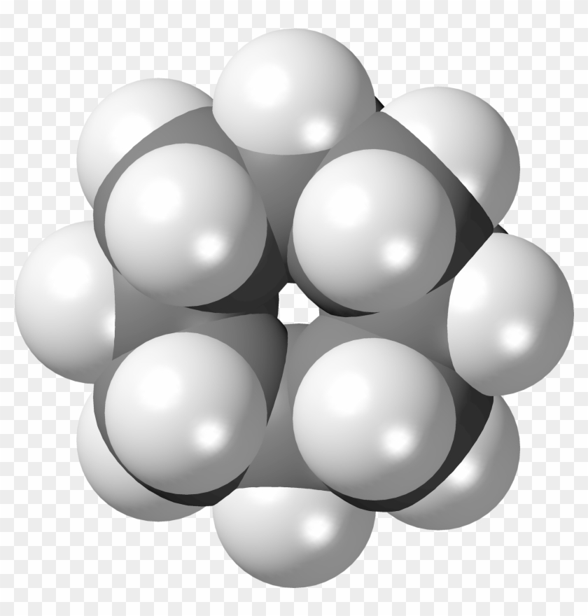 Cyclooctane Crown 3d Spacefill - Sphere Clipart #3741850