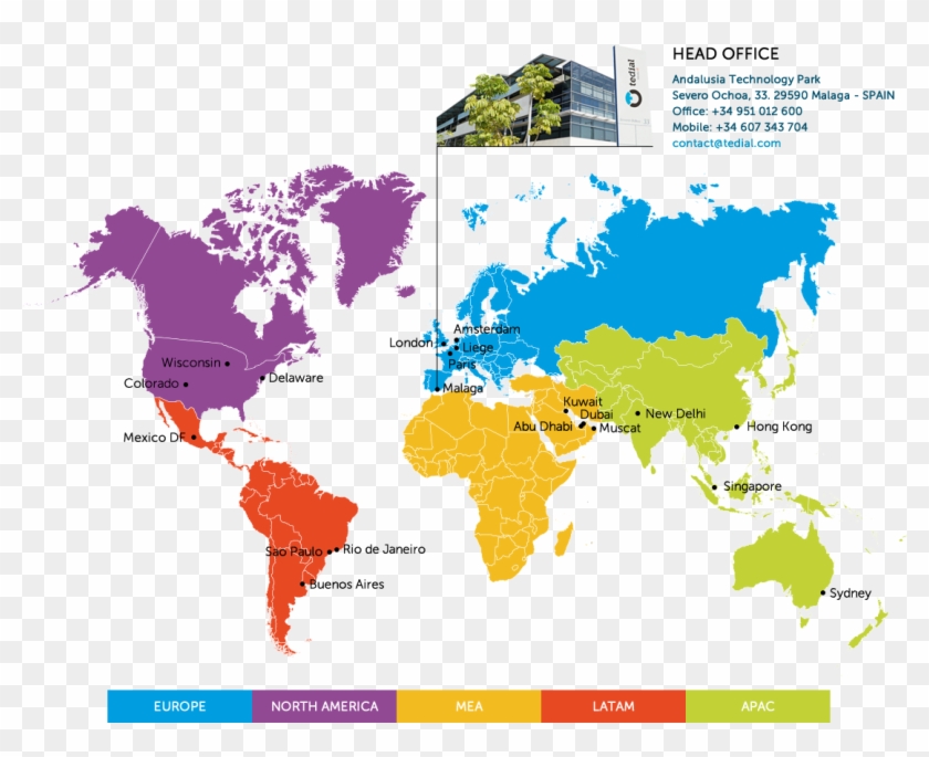 Free World Map Silhouette , Png Download - World Map With Countries Clipart Transparent Png