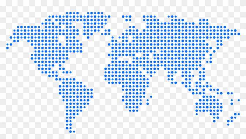 World Map Of Element Blue Locations & Affiliates - Planisfero In Bianco E Nero Clipart #3742226