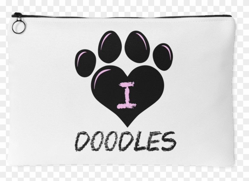 I Heart Doodles Accessory Pouch - Doodle Clipart