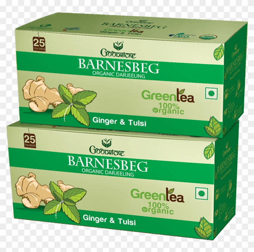 Buy Barnesbeg Ginger & Tulsi Green Tea - Box Clipart #3742596