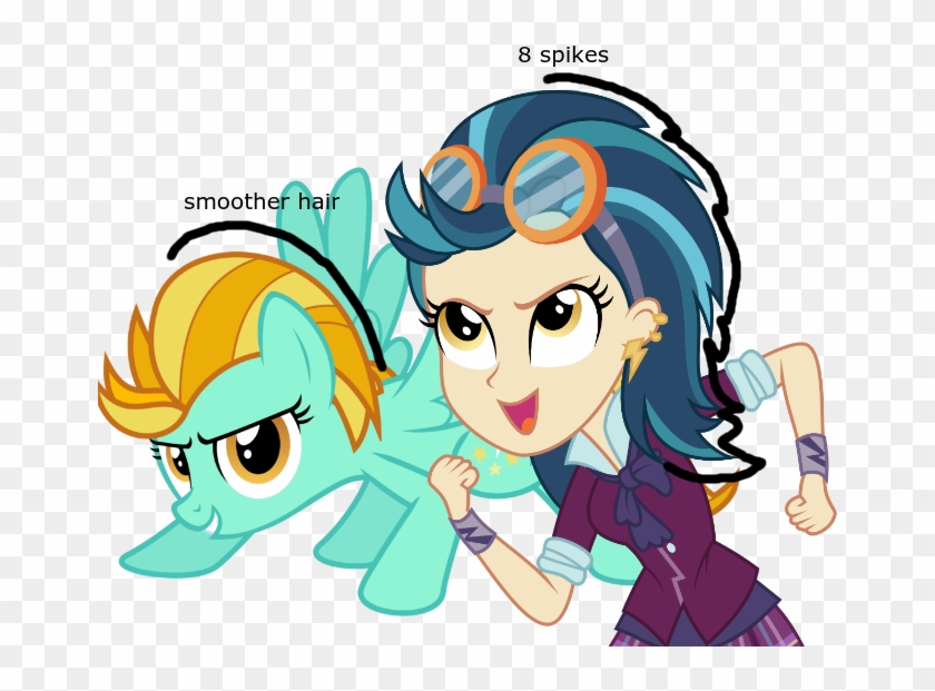 Comparison, Equestria Girls, Indigo Zap, Lightning - Indigo Mlp Clipart