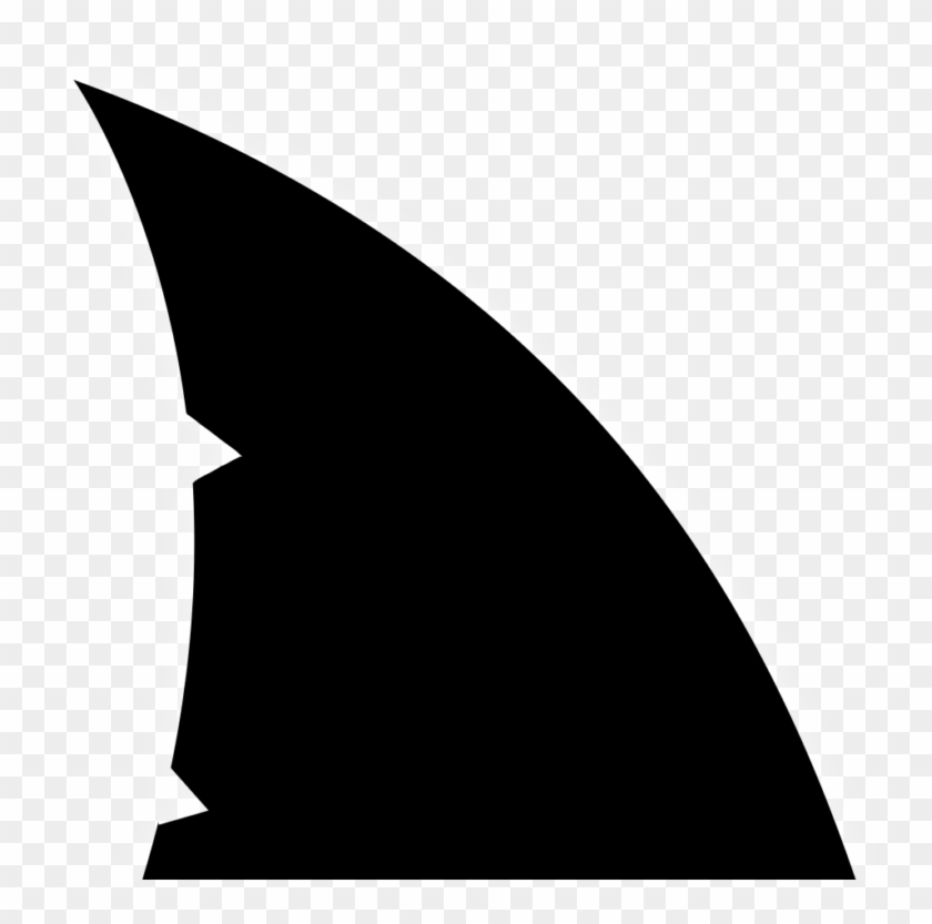 Shark Fin, Shark Party, Silhouette Cameo, Cricut, Clip - Shark Fin Png Transparent Png #3743141