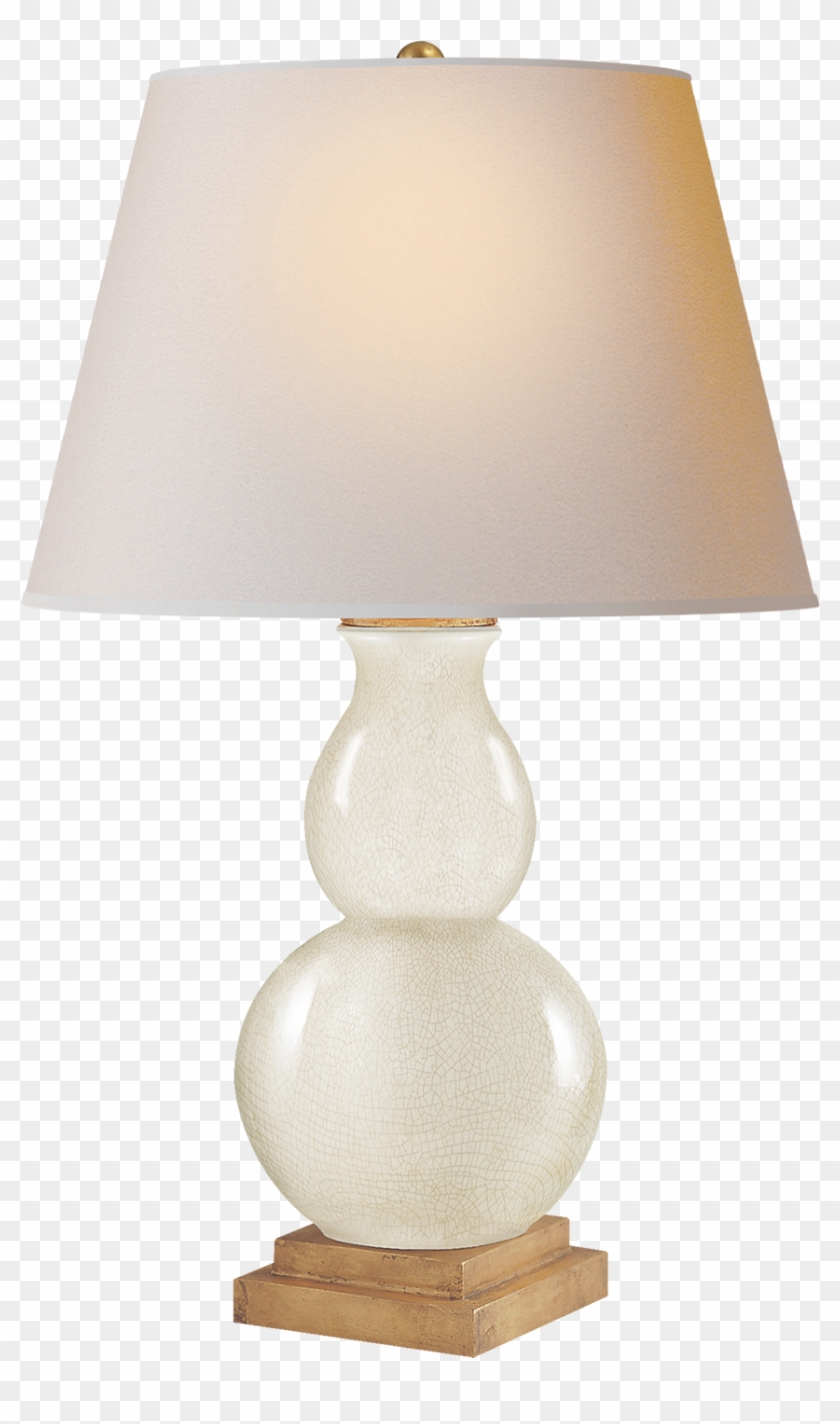 Gourd Form Small Table Lamp In Tea Stain With Natural - Lampshade Clipart #3743150