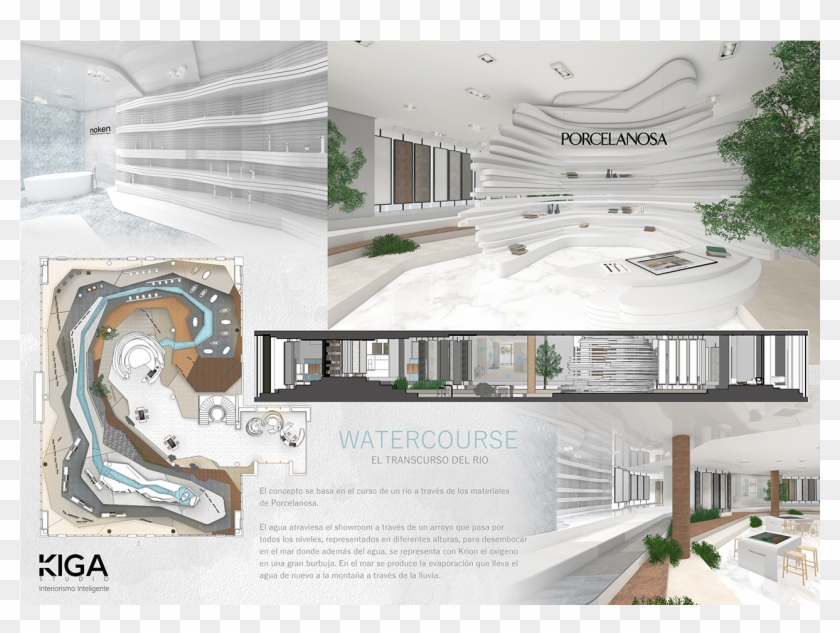 Concepto Del Agua En La Arquitectura Clipart