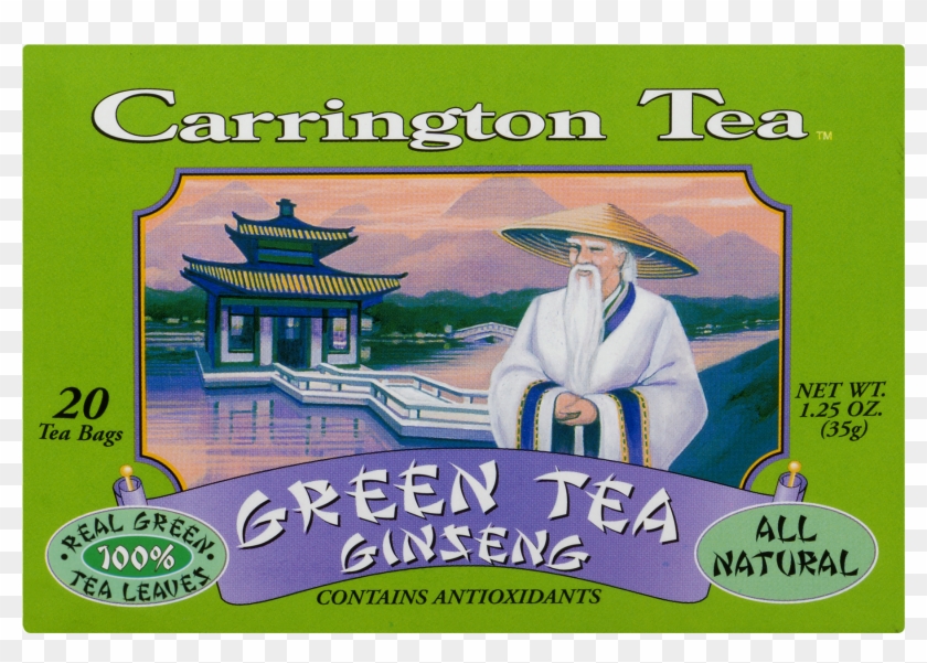 Carrington Tea Green Tea With Ginseng Tea Bags, 20 - Carrington Tea Clipart #3743461