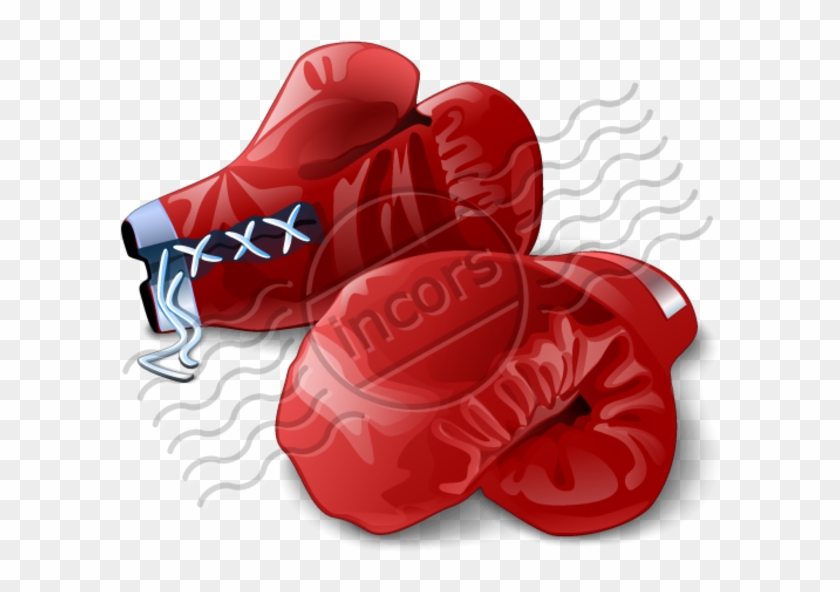 Boxing Gloves Red 8 Image - Red Boxing Glove Icon Clipart #3743759
