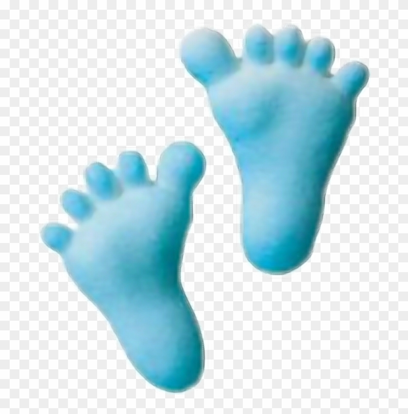 #baby #footprints #feet #love #cute #blue - Blue Baby Feet Clipart #3744186