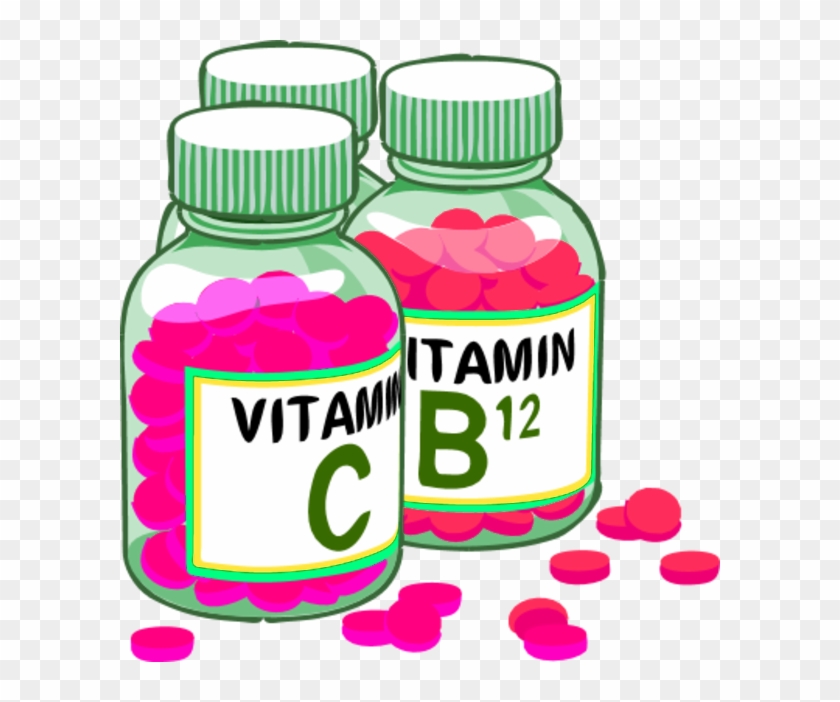 Molecules Clipart Bottle - Vitamin Tablets - Png Download #3744256