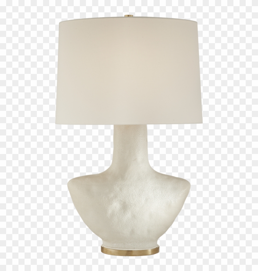 Armato Small Table Lamp In Porous White Ceramic - Lampshade Clipart #3744307