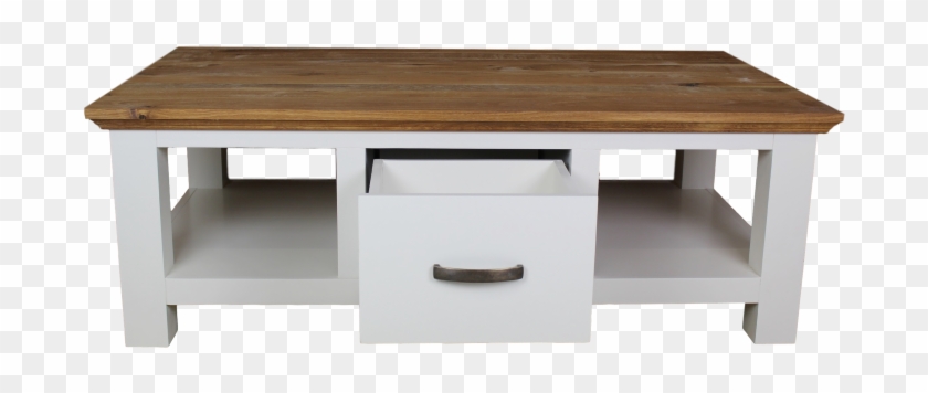 Coffee Table Provence - Eiken Wit Salon Tafel Clipart