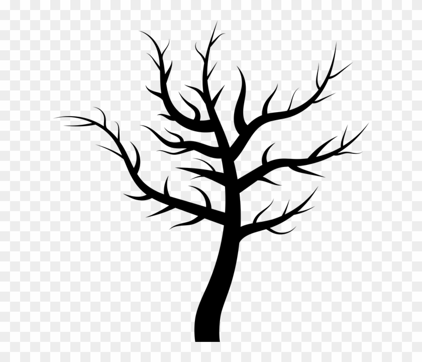 Tree, Plant, Dead, Barren, Leafless, Vegetation, Svg - Waiting For Godot Art Clipart
