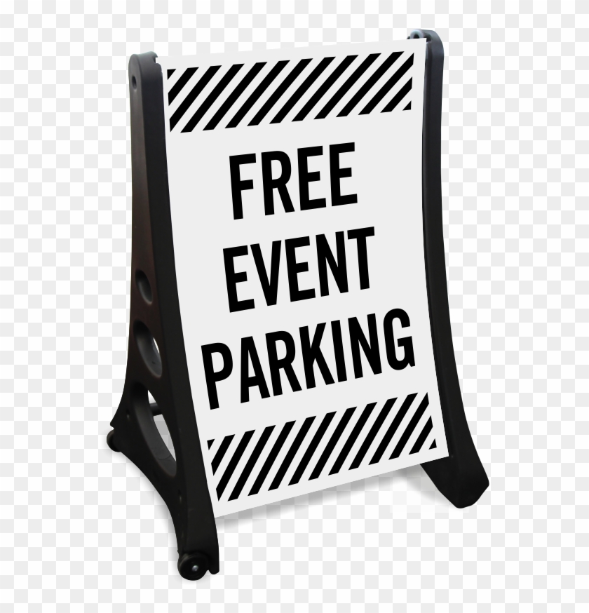 Free Event Parking Sidewalk Sign - Broad Front Clipart #3744777