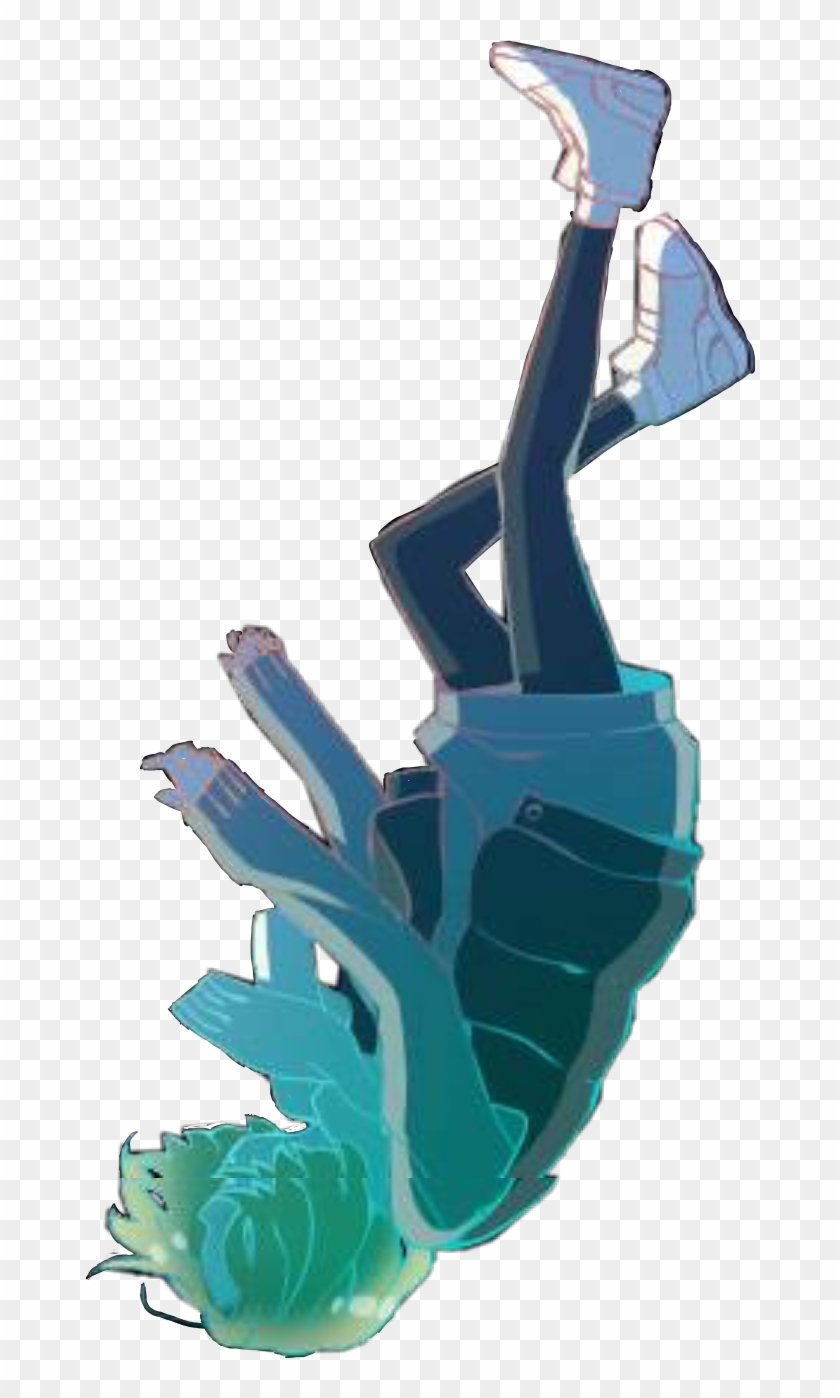 #anime #animegirl #falling #girlfalling #girl #webtoon - Transparent Anime Girl Falling Clipart