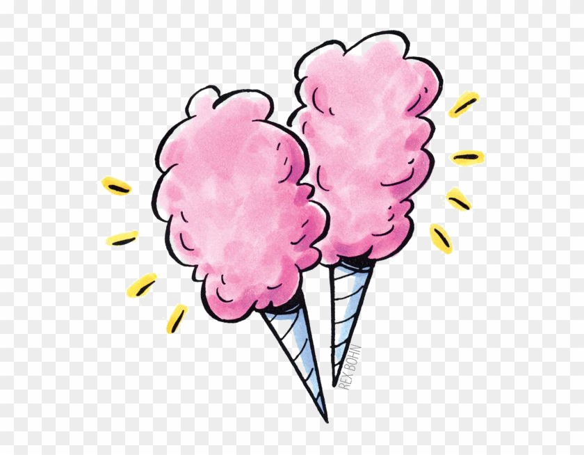 Cotton Candy Food Clip Art - Free Cotton Candy Clipart - Png Download