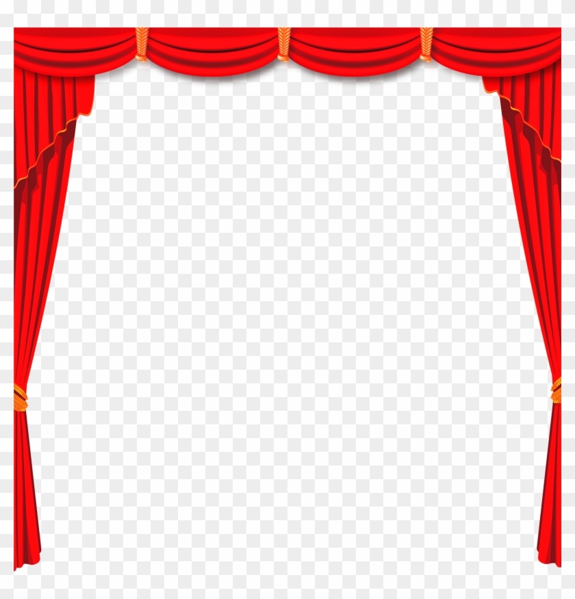 Red Curtain Theatre - Picture Frame Clipart