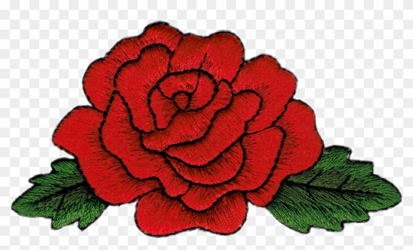 #embroidery #rose #flower #embroideredflowers #patch Clipart