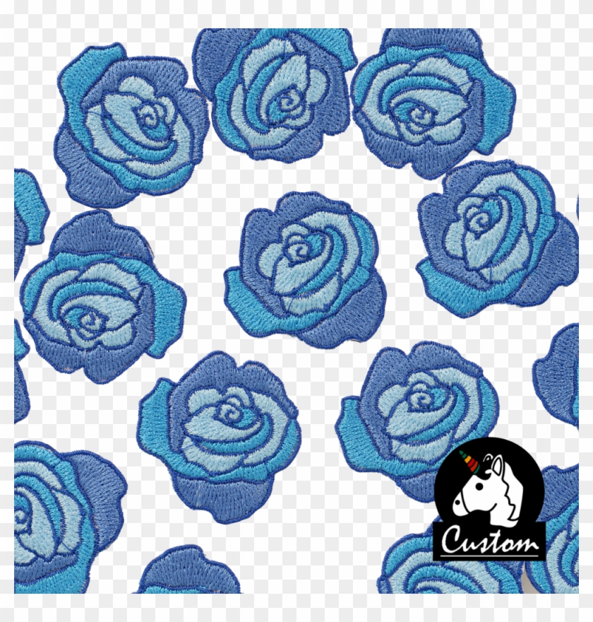 Custom Blue Rose Patch - Garden Roses Clipart #3745551