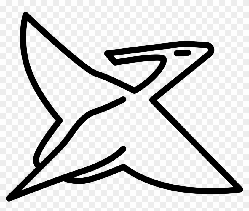 Pterodactyl Rubber Stamp - Line Art Clipart