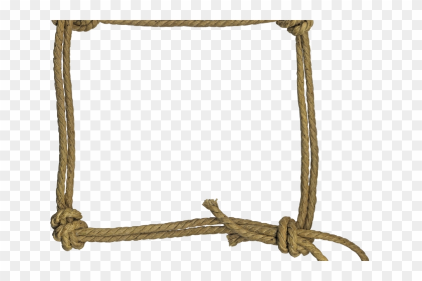Drawn Rope Cowboy - Transparent Background Rope Frame Clip Art - Png Download