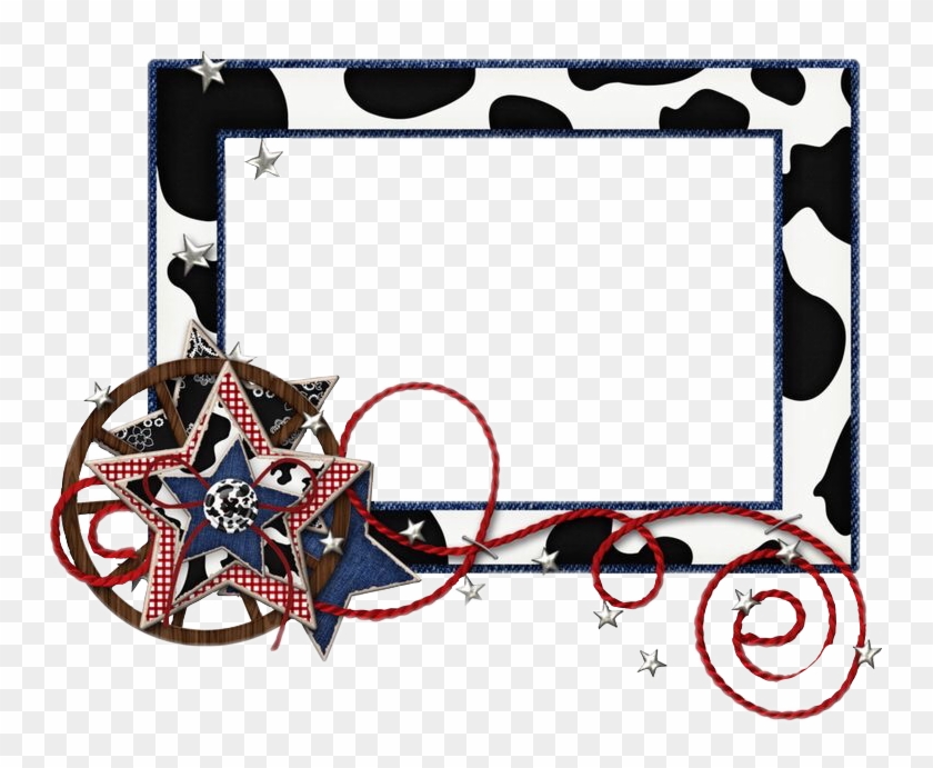 #frame #farm #cowboy #freetoedit - Picture Frame Clipart