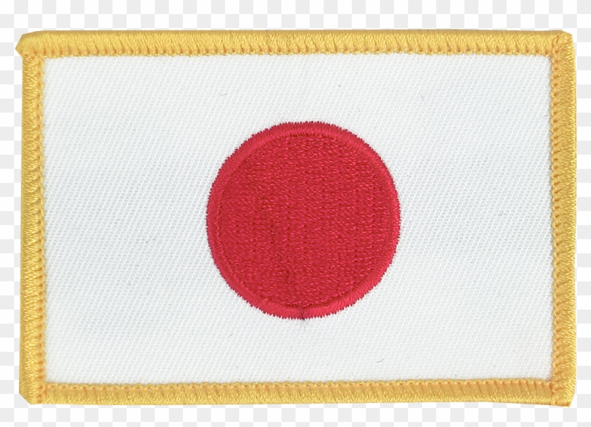 Japan Flag Patch - Circle Clipart #3746269