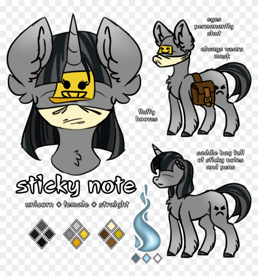 Spoopygander, Chest Fluff, Ear Fluff, Female, Fetlock - Cartoon Clipart