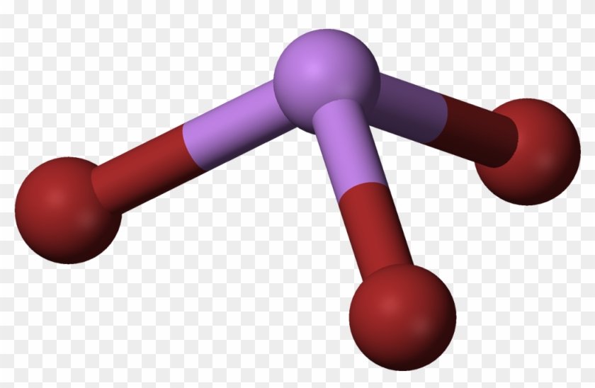 Arsenic Tribromide 3d Balls - Asbr3 Molecular Geometry Clipart #3746365