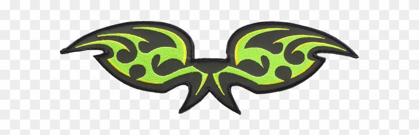 Green And Yellow Wings Reflective Embroidered Patch Clipart #3746497