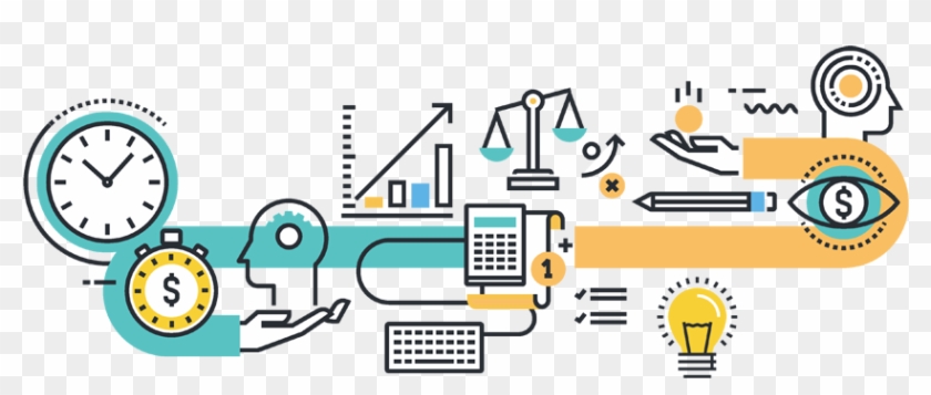 Inbound Contact Center - Finance Vector Clipart