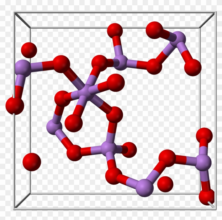 Arsenic Pentoxide Unit Cell 3d Balls Clipart