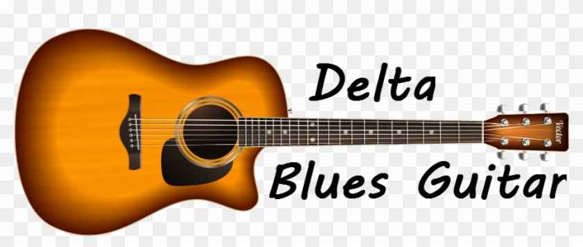 Delta Blues Guitar - Acoustic Guitar Clipart