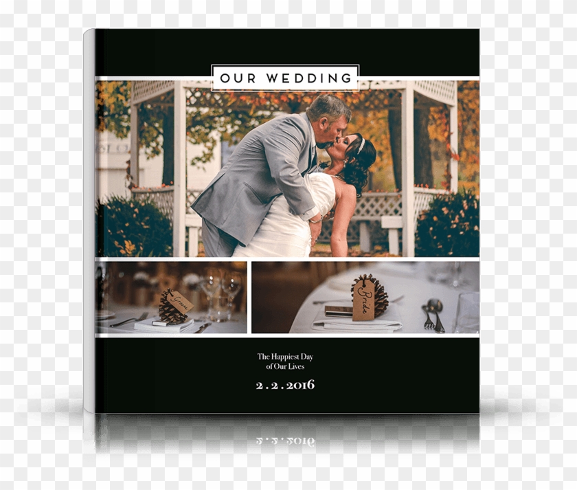 Front Photo Book Cover Designed For Engagements And - Wedding Clipart #3748256